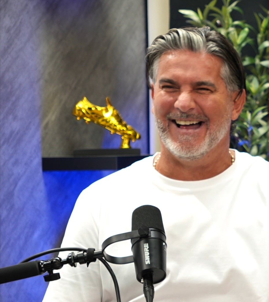 Guest laughing on set